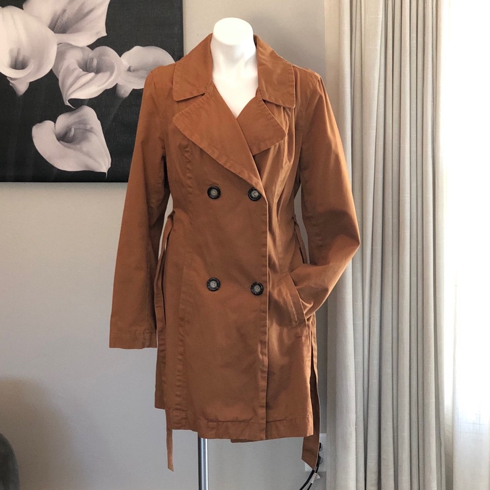 Old navy camel trench